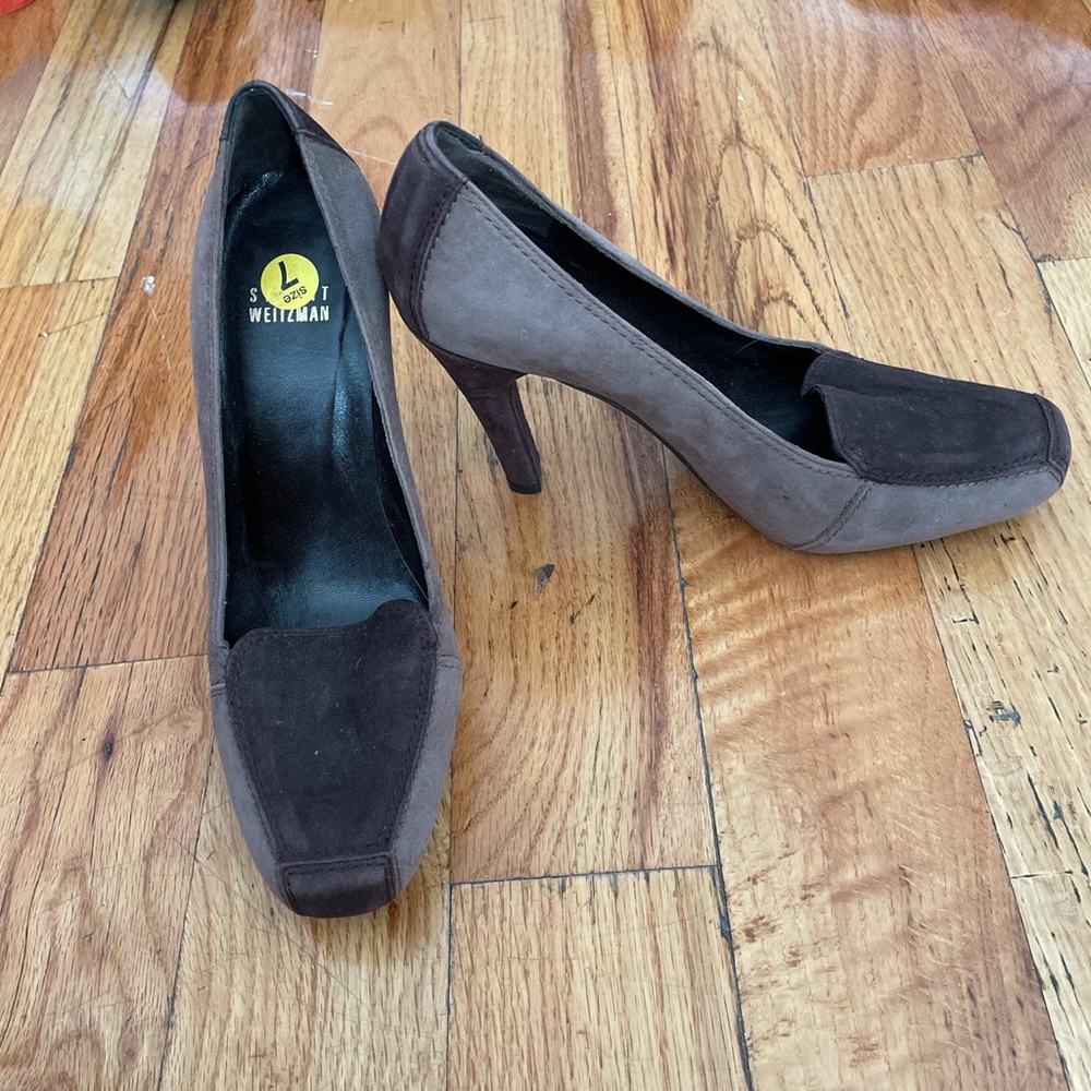 Brown Suede Stuart Weitzman Shoes